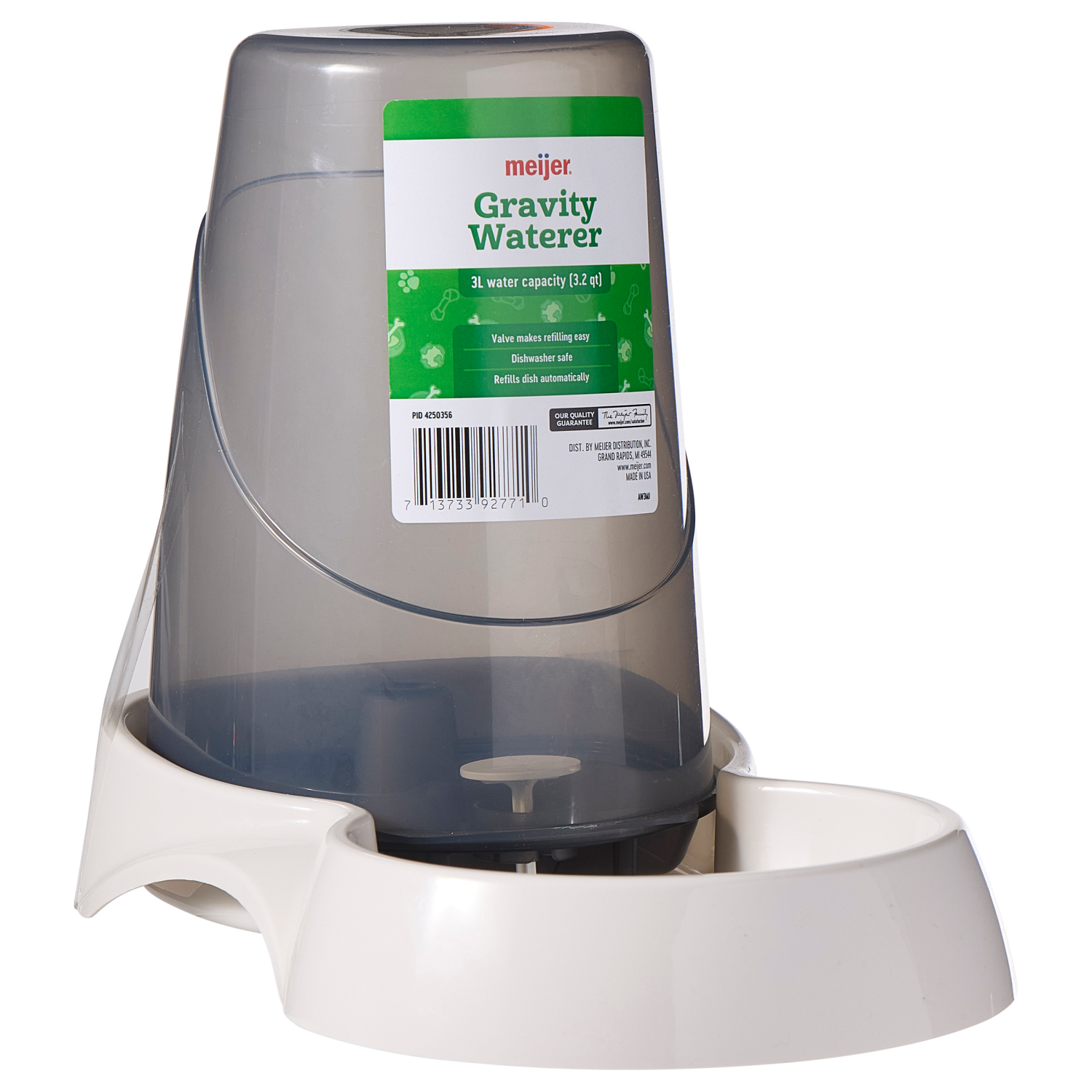 slide 1 of 4, Meijer Gravity Pet Waterer, 3 ltr, 1 ct