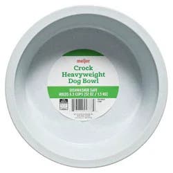 Heavyweight Crock Pet Dish, Large, 52 Oz