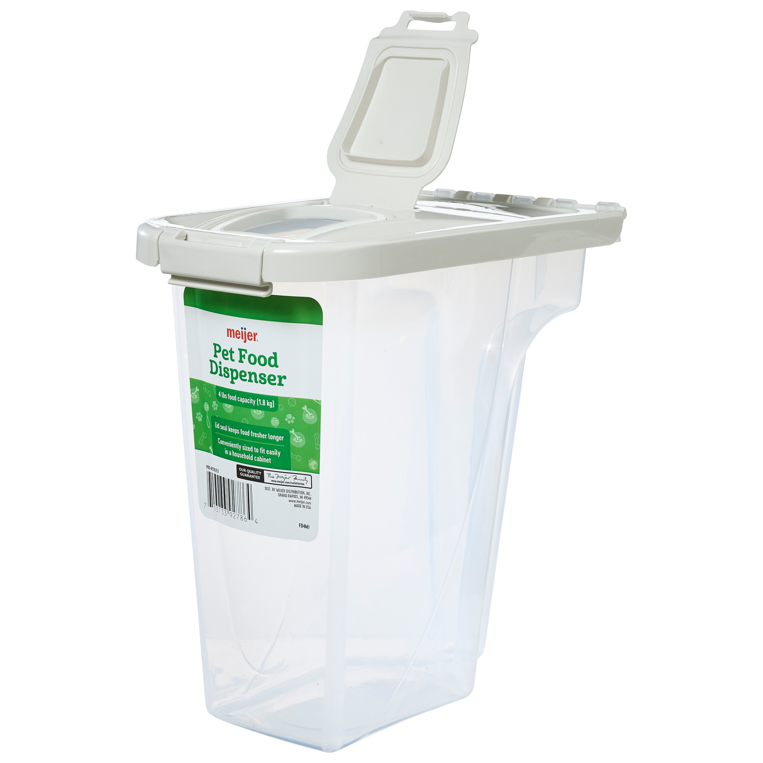 slide 3 of 3, Meijer Pet Food Dispenser, 4 lbs, 4 lb