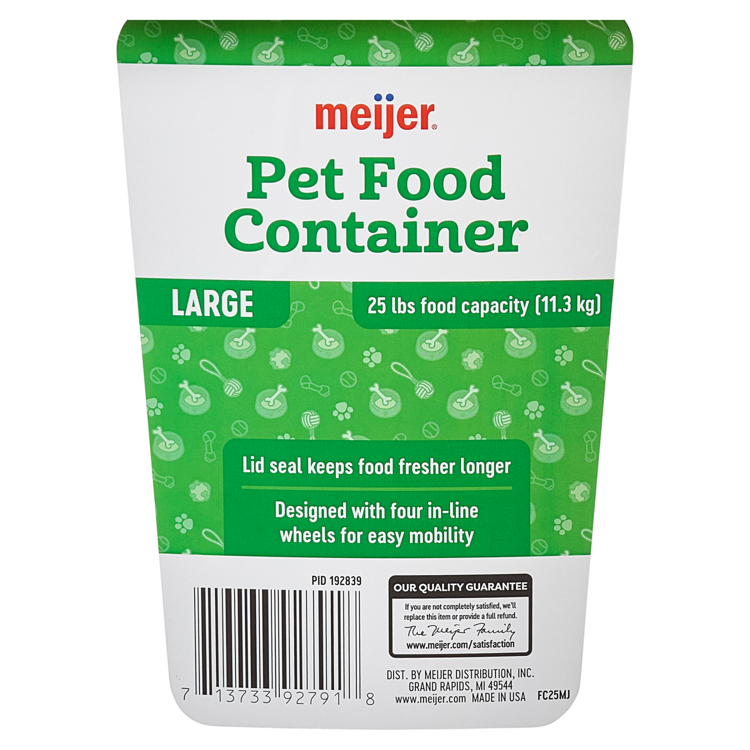 slide 2 of 4, Meijer Pet Food Container, 25 lbs, 25 lb