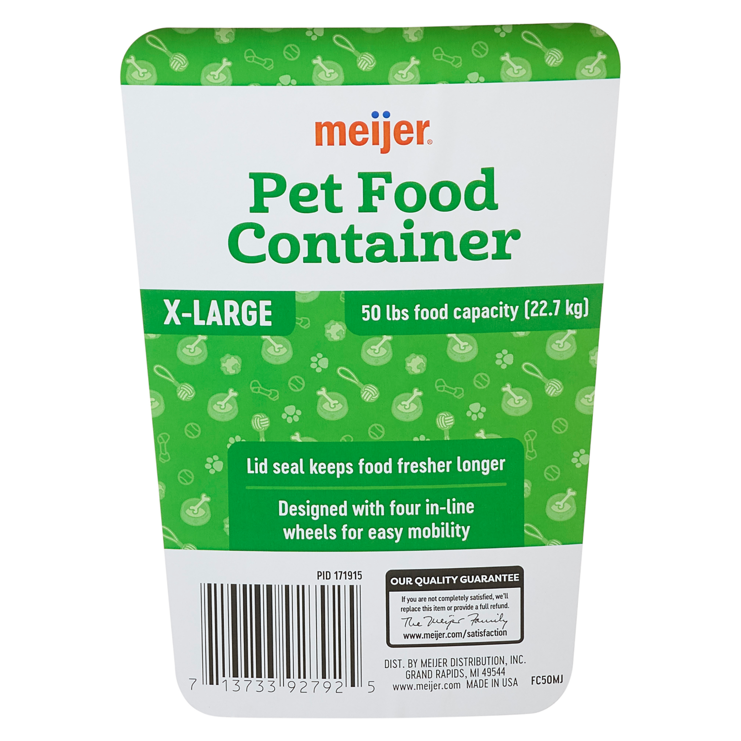 slide 2 of 4, Meijer Pet Food Container, 50 lbs, 50 lb