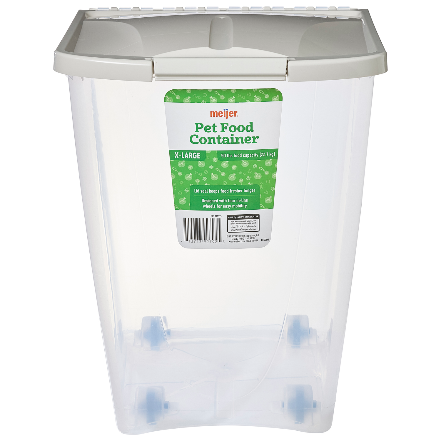 slide 1 of 4, Meijer Pet Food Container, 50 lbs, 50 lb