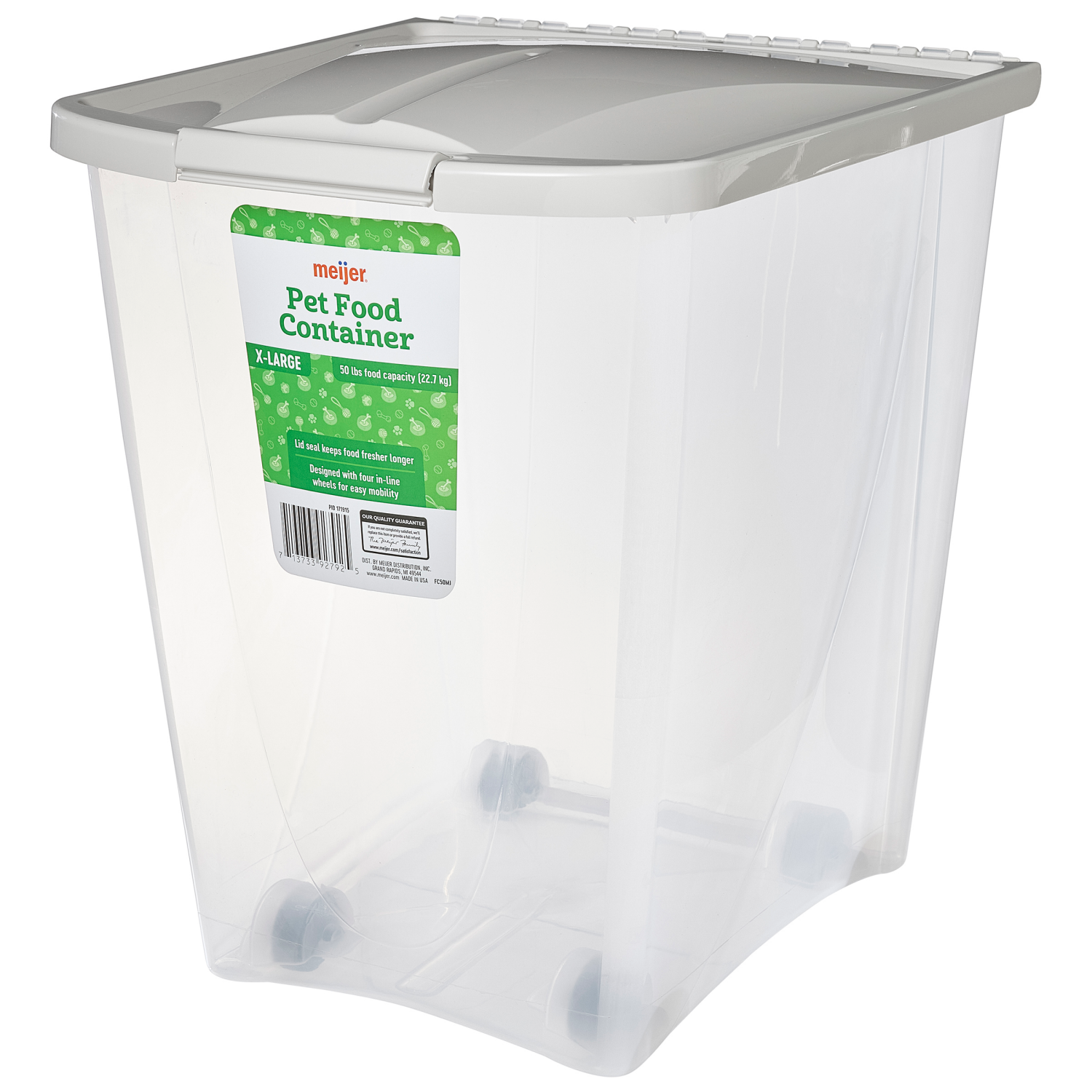 slide 4 of 4, Meijer Pet Food Container, 50 lbs, 50 lb