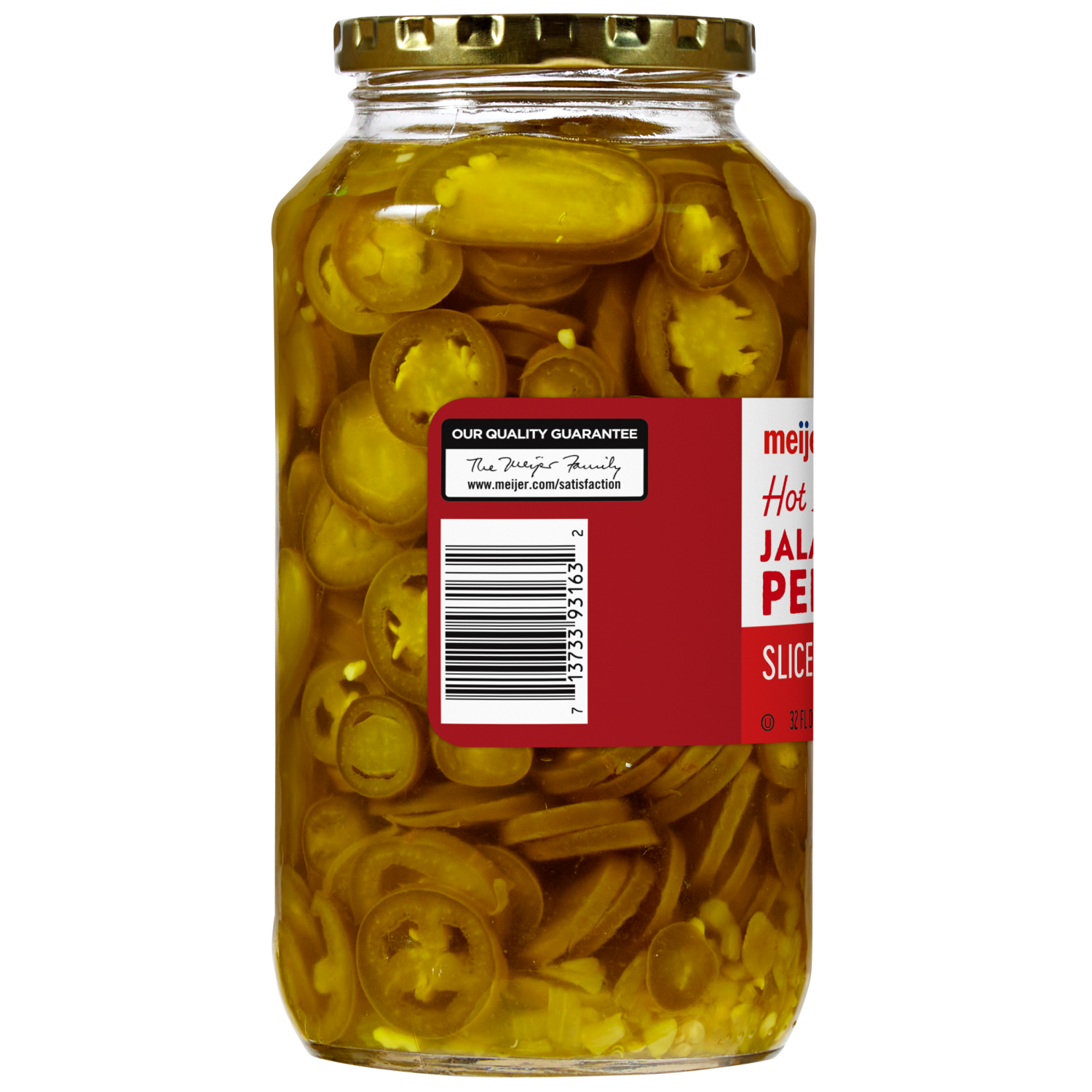 slide 2 of 3, MEIJER HOT JALAPENO SLICES 32OZ, 32 oz