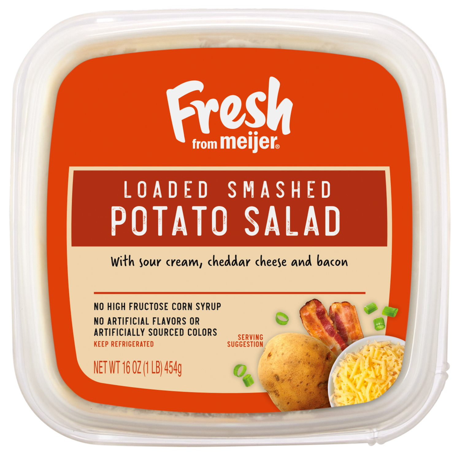 slide 4 of 4, Fresh from Meijer Smashed Potato Salad, 1 lb, 16 oz