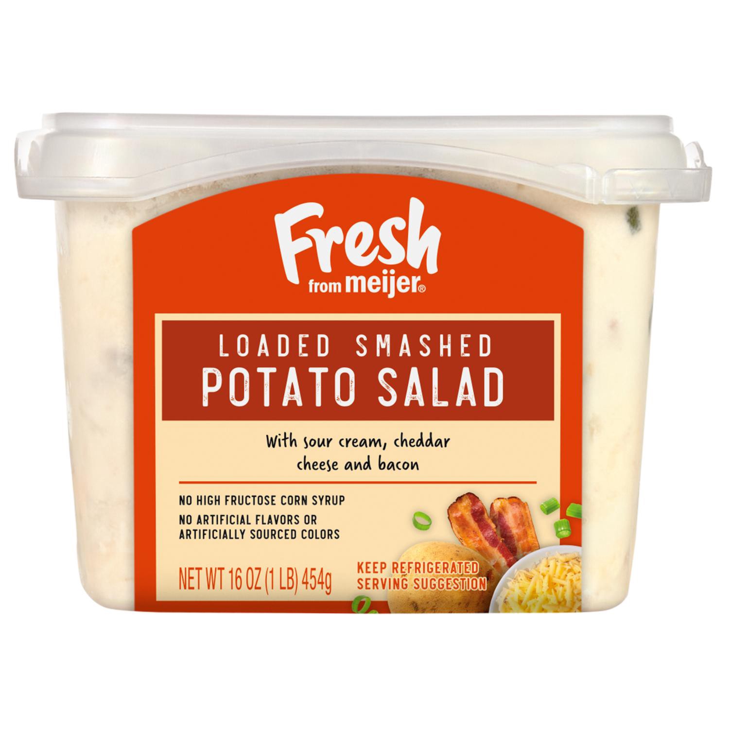 slide 1 of 4, Fresh From Meijer Smashed Potato Salad, 16 Oz., 16 oz