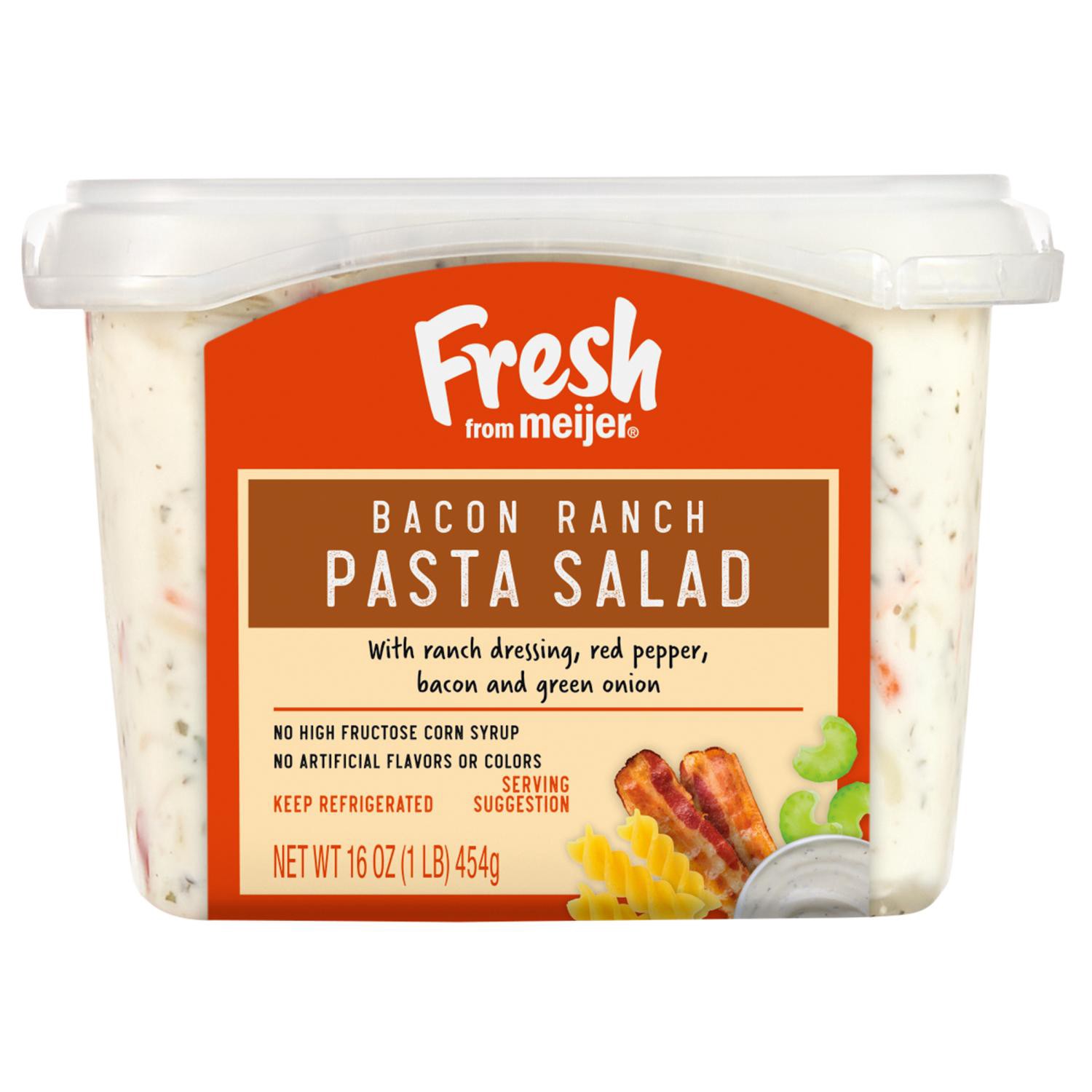 slide 1 of 4, Fresh From Meijer Bacon Ranch Pasta Salad, 16 Oz., 16 oz