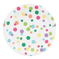Meijer Dots Dinner Plates, 20 Count