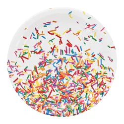 Sprinkles Dinner Plates, 20 Count