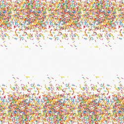Meijer Sprinkles Plastic Table Cover, Rectangular