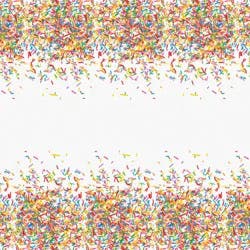 Meijer Sprinkles Plastic Table Cover, Rectangular