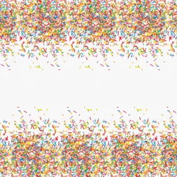 Meijer Sprinkles Plastic Table Cover, Rectangular
