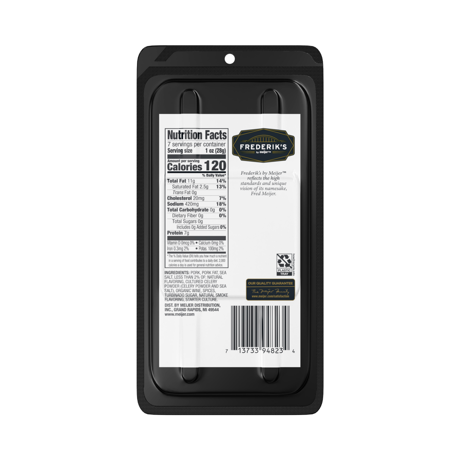 slide 2 of 2, Frederik's By Meijer Frederik's by Meijer Uncured Hard Salami, 7 oz., 7 oz