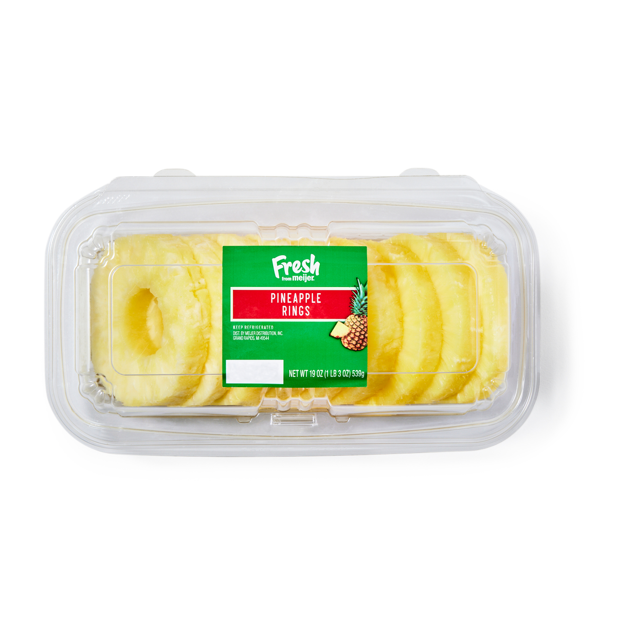 slide 1 of 17, Fresh from Meijer Sliced Pineapple Rings, 19 oz, 19 oz