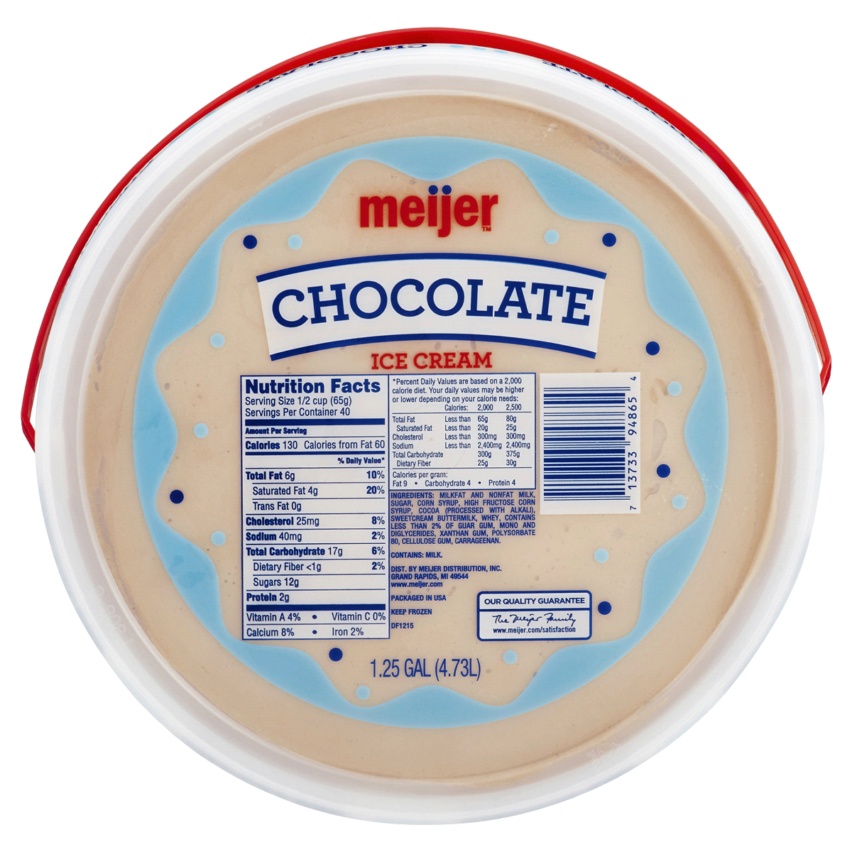 slide 2 of 2, Meijer Ice Cream, Chocolate, 160 oz