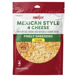 Finely Shredded Mexican Cheese, 16 Oz