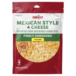 Meijer Finely Shredded Mexican Cheese - 16 oz