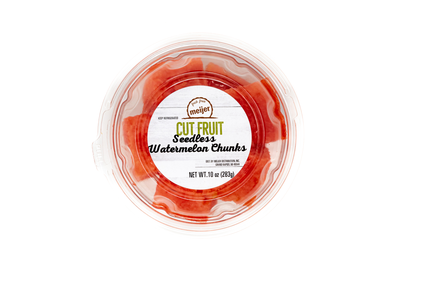 slide 4 of 4, Fresh from Meijer Watermelon Chunks, 10 oz, 10 oz