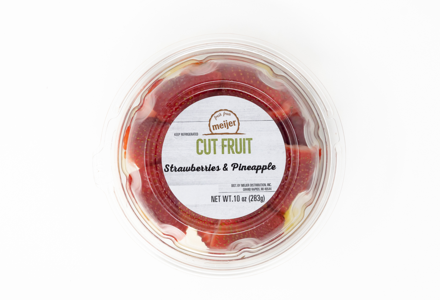 slide 4 of 4, Fresh from Meijer Strawberries and Pineapple, 10 oz, 10 oz