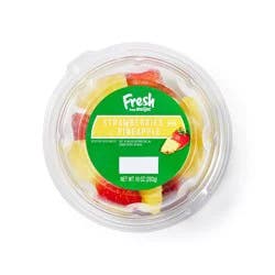 Fresh From Meijer Strawberries And Pineapple, 10 Oz