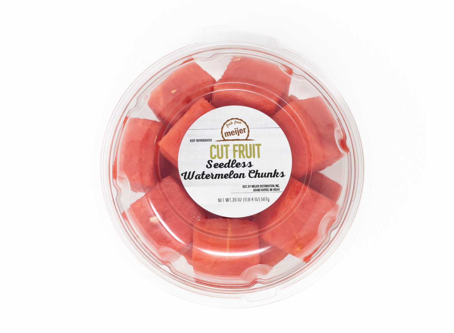 slide 4 of 4, Fresh from Meijer Watermelon Chunks, 20 oz, 20 oz