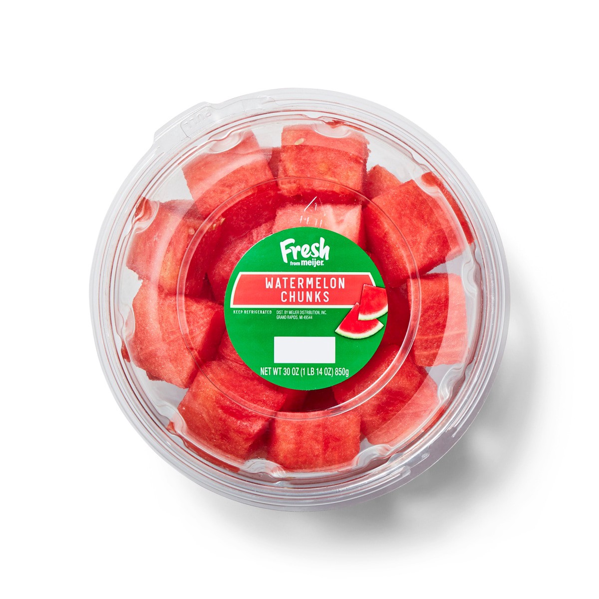 slide 1 of 9, Fresh from Meijer Watermelon Chunks, 30 oz