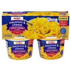 Meijer Triple Cheese Macaroni & Cheese Microwaveable Cups