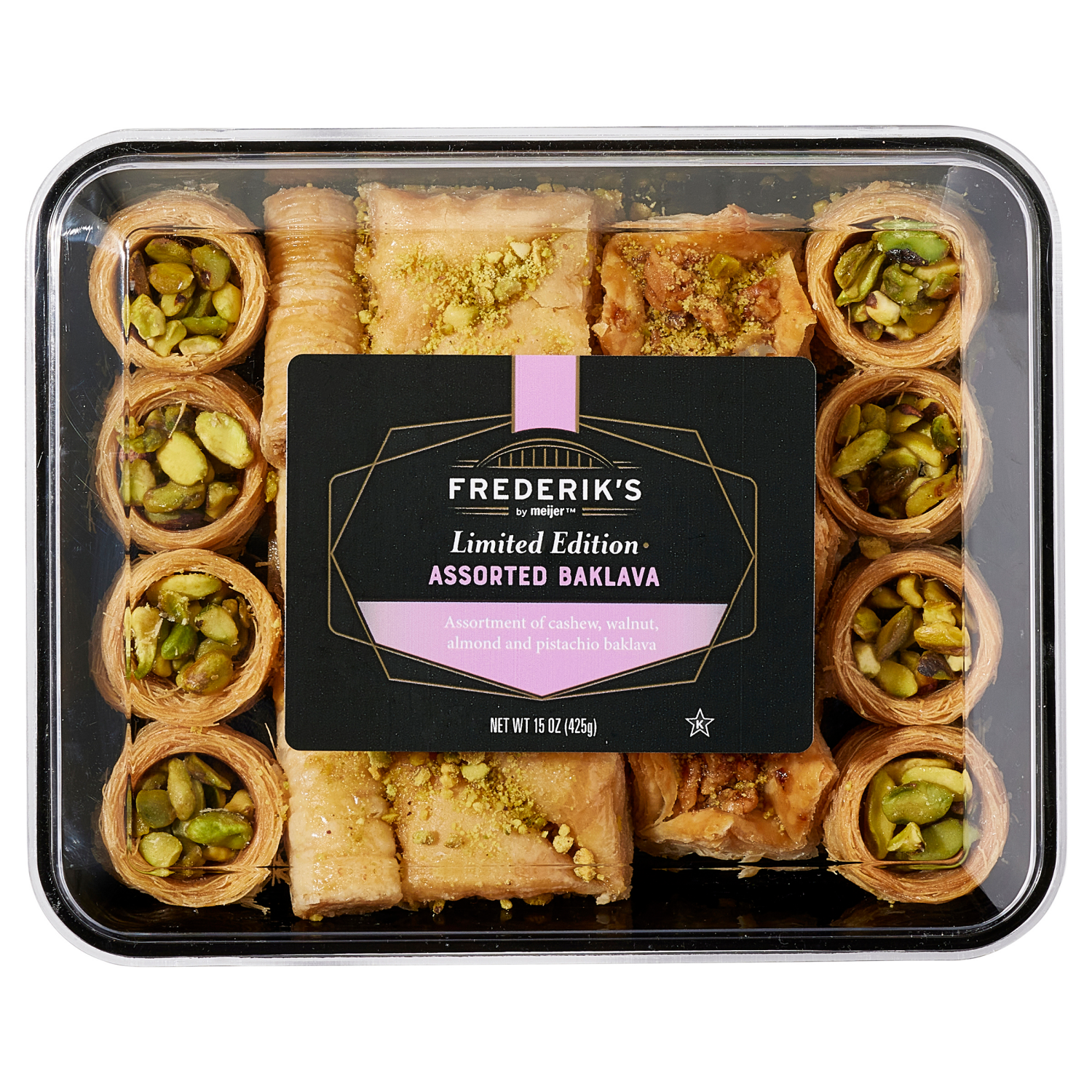 slide 1 of 4, Frederik's By Meijer FREDERIKS BY MEIJER Frederik's by Meijer Assorted Baklava, 15 oz