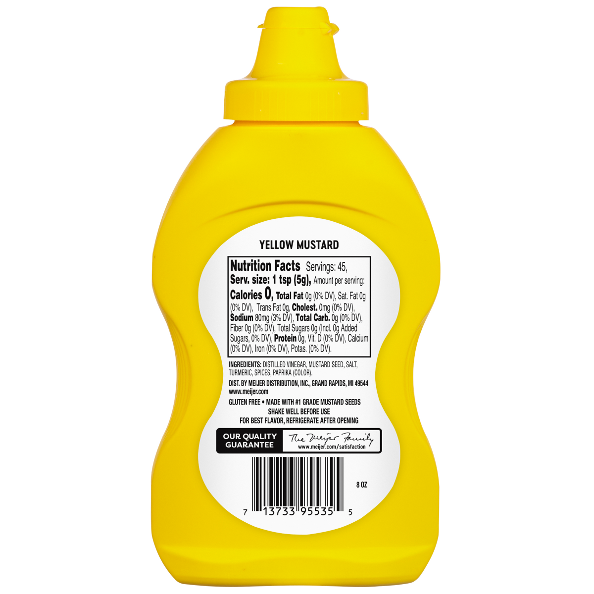 slide 2 of 2, Meijer Yellow Mustard, 8 oz