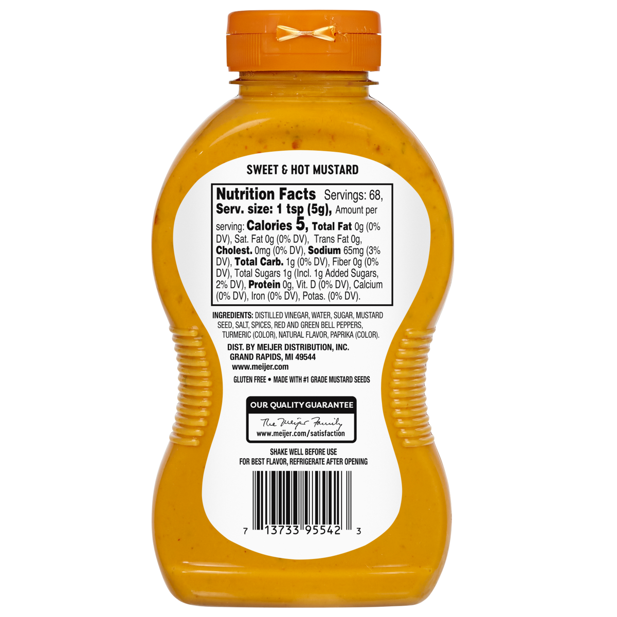 slide 2 of 2, Meijer Sweet and Hot Mustard, 12 oz