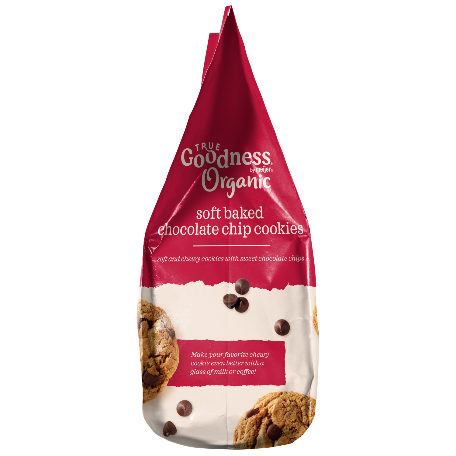 slide 2 of 3, True Goodness Organic Soft Baked Chocolate Chip Cookies, 7.1 oz