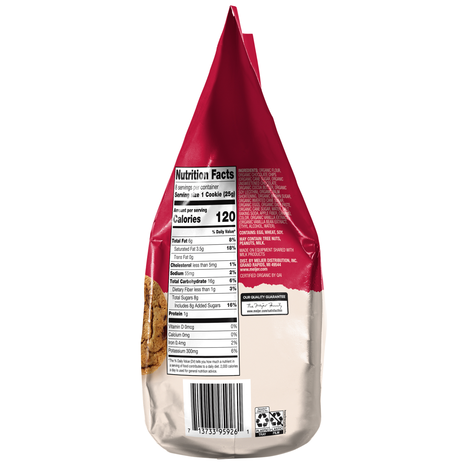 slide 3 of 3, True Goodness Organic Soft Baked Chocolate Chip Cookies, 7.1 oz