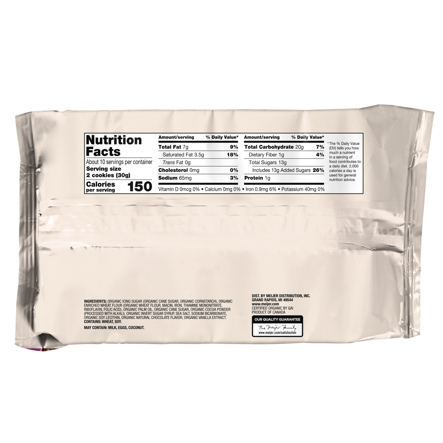 slide 4 of 4, True Goodness Organic Sandwich Choc, 10.5 oz