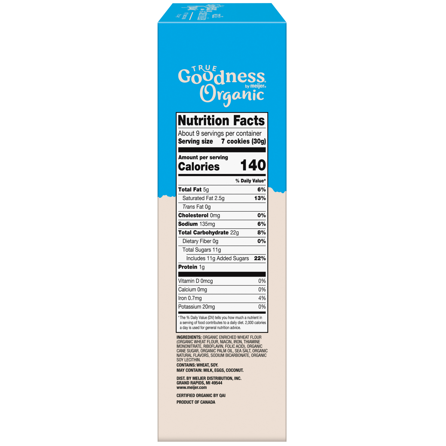 slide 3 of 5, TRUE GOODNESS TG Organic Vanilla Wafers 9oz, 9 oz