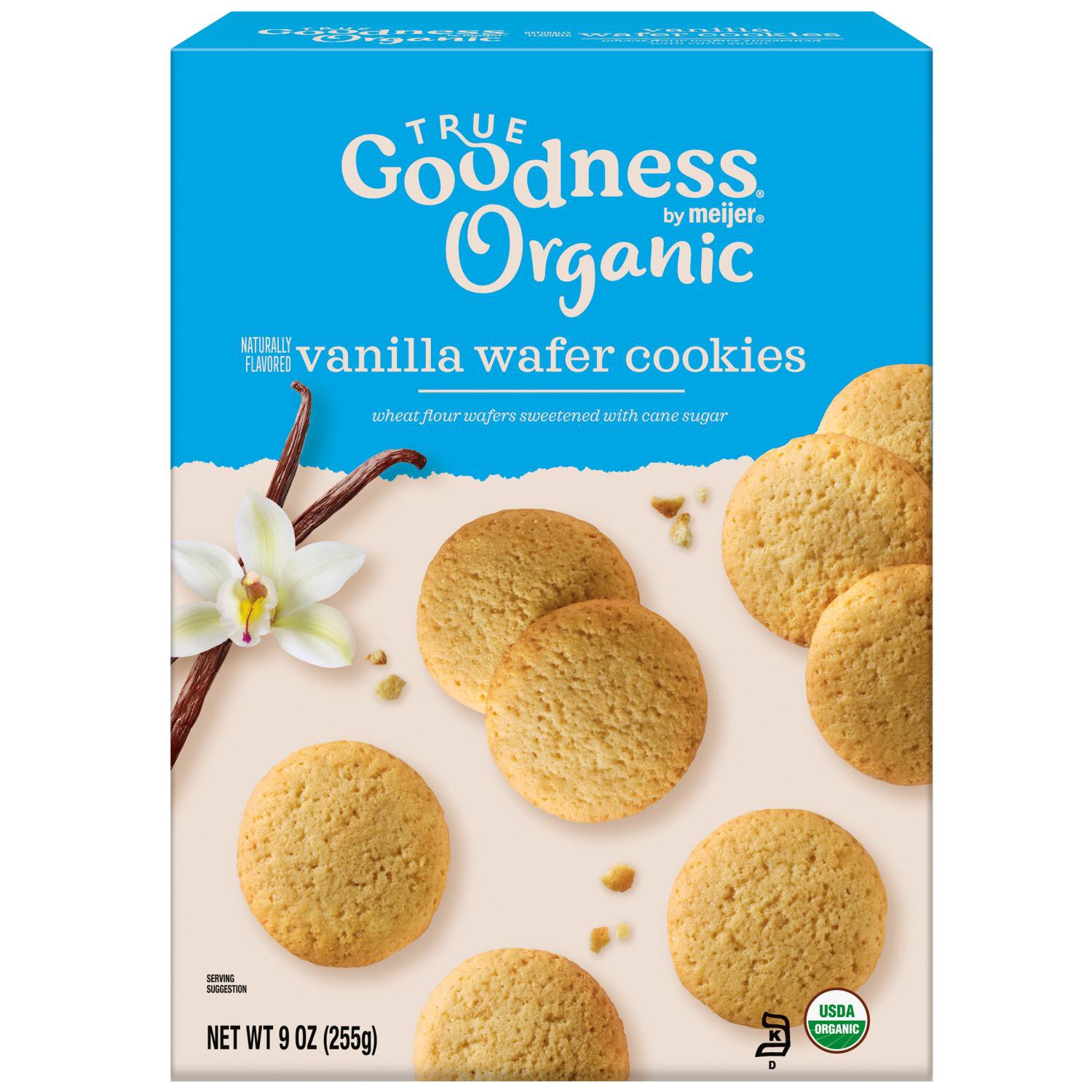 slide 1 of 8, Organic Vanilla Wafers, 9oz, 9 oz
