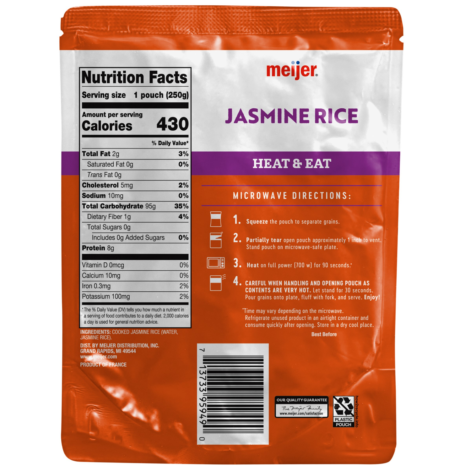 slide 2 of 2, Meijer 90 Second Rice Jasmine 8.8 oz, 8.8 oz