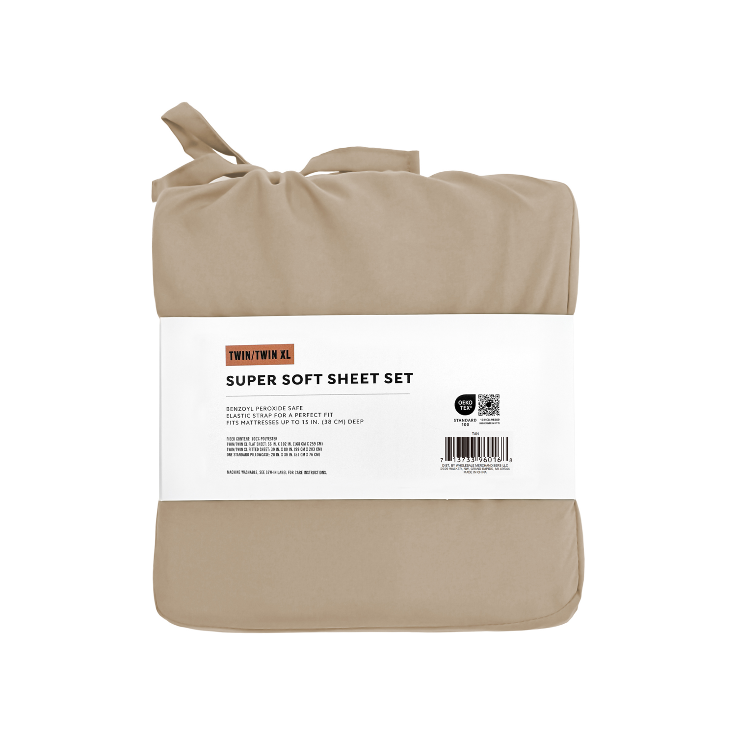 slide 2 of 4, Havenstay Sheets, Twin/Twin XL, Tan, twin/txlarge