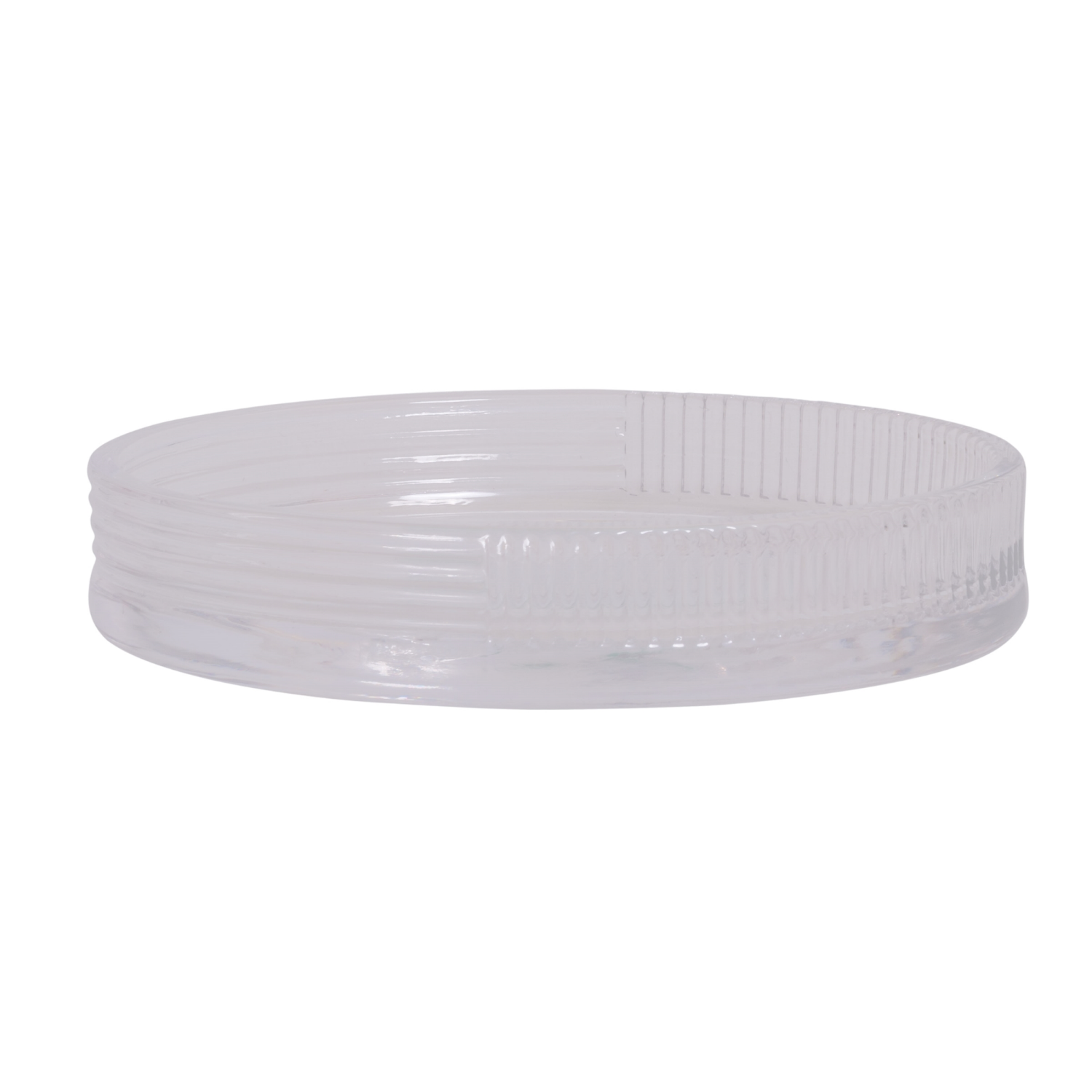 slide 2 of 2, Room & Retreat Cordelia Soap Dish, Clear Ribbed Glass, 1 ct