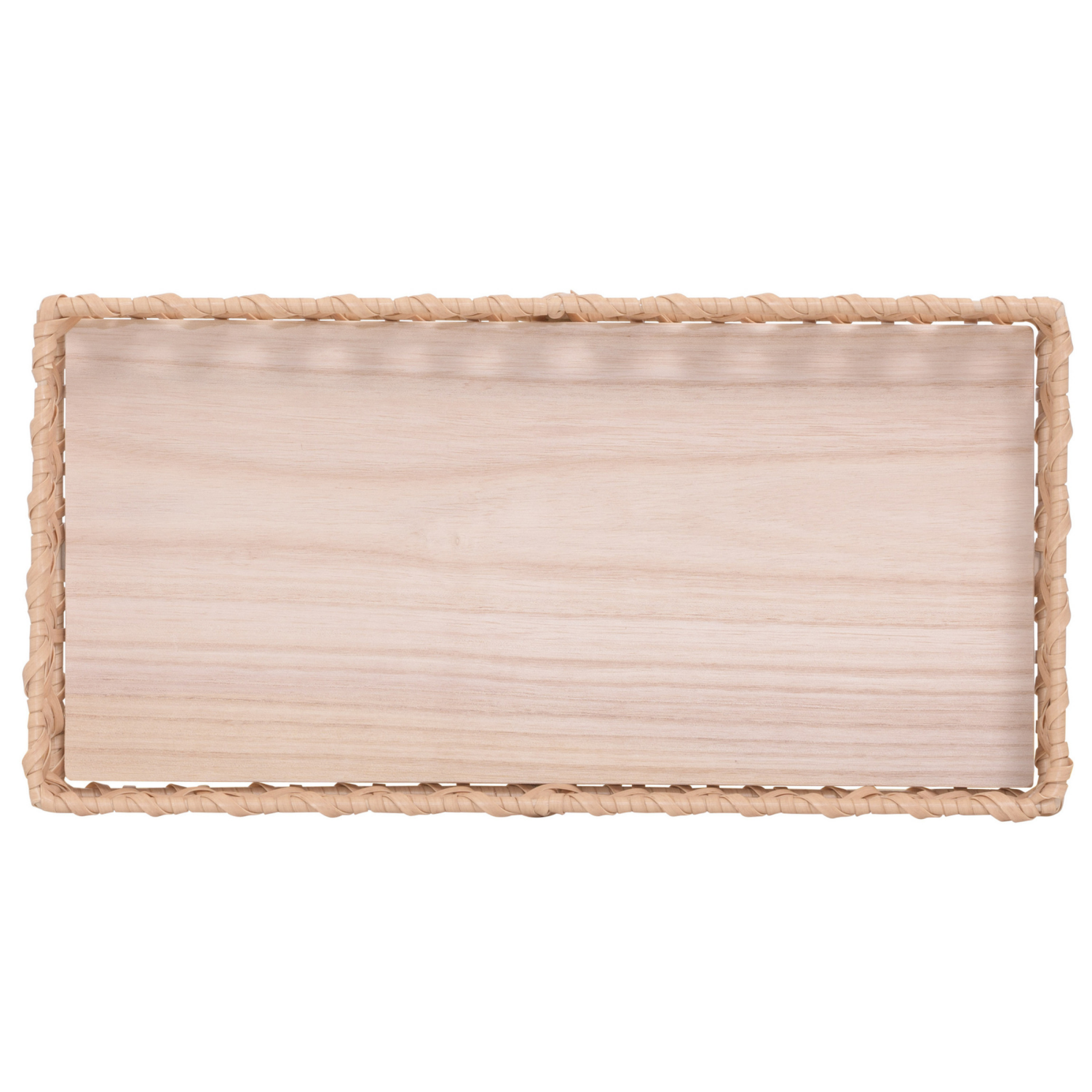 slide 6 of 6, Room & Retreat Rectangular Resin Storage Basket Tray, 14 x 7 x 2 in, Tan, 1 ct