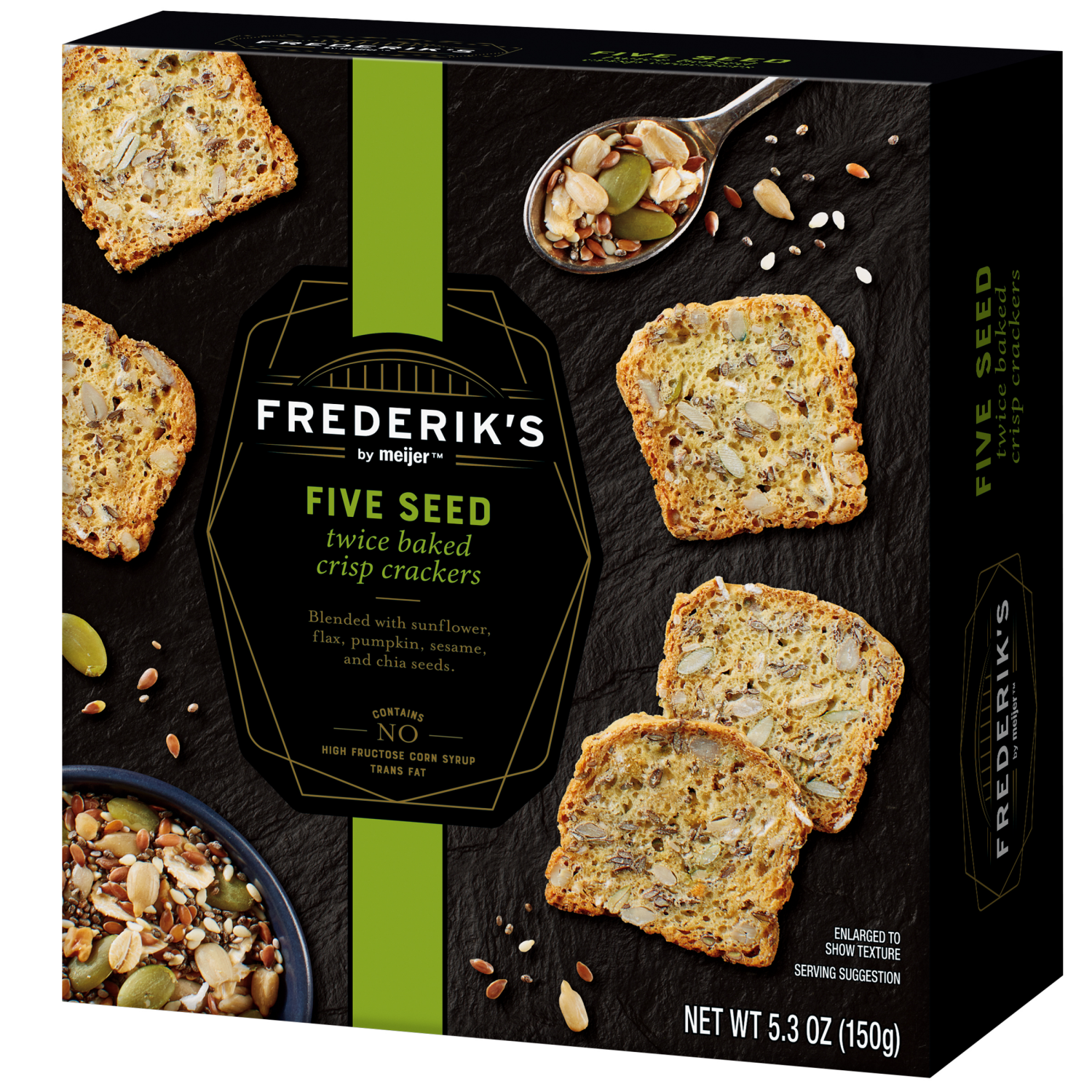 slide 7 of 8, Frederik's By Meijer FDK 5 Seed Crisps 5.3oz, 5.3 oz