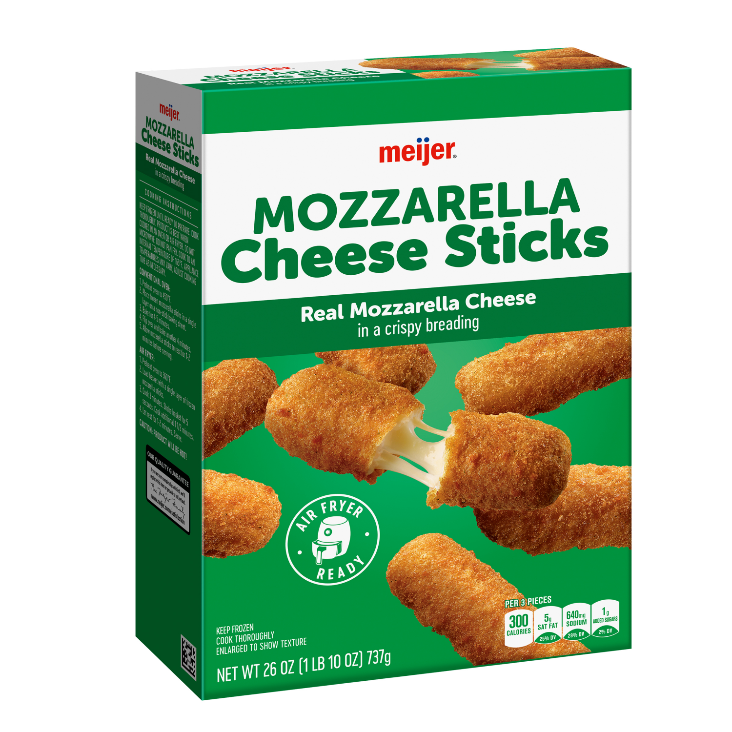 slide 4 of 5, Meijer Frozen Mozzarella Cheese Sticks, 26 oz