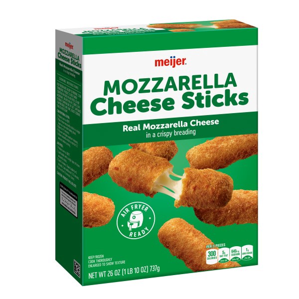slide 4 of 29, Meijer Frozen Mozzarella Cheese Sticks, 26 oz