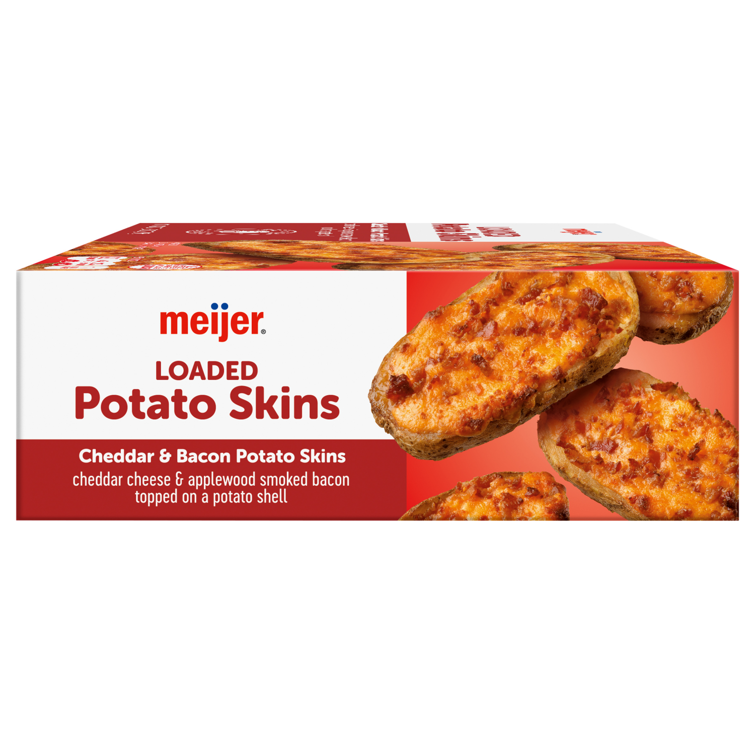 slide 5 of 5, Meijer Frozen Loaded Potato Skins, 26 oz