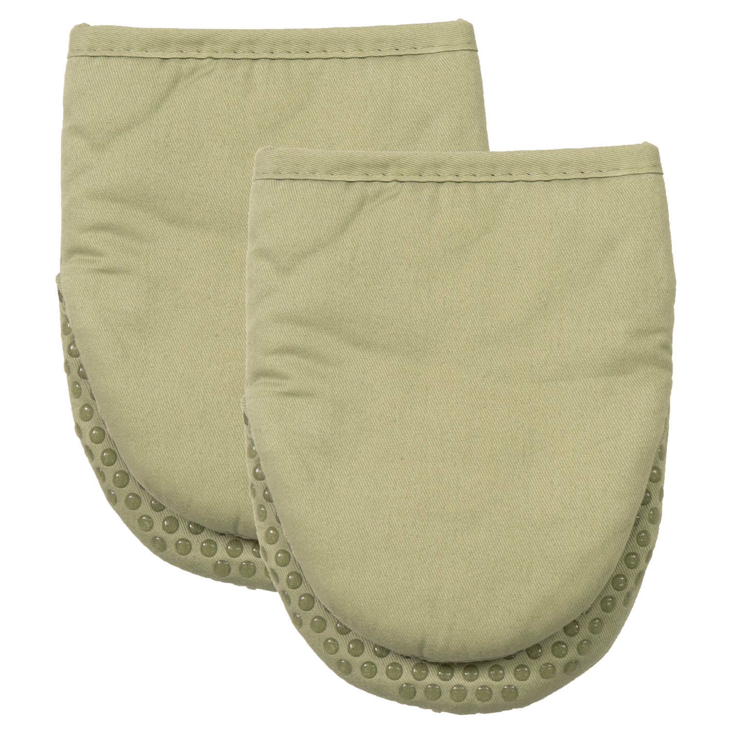 slide 1 of 1, Room & Retreat 2pk Silicone Grabber Mitt Eucalyptus, 5.6 in x 7.5 in, 2 ct