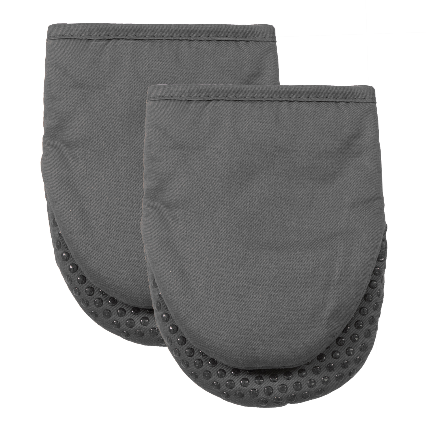 slide 1 of 1, Room & Retreat 2pk Silicone Grabber Mitt Graphite, 5.6 in x 7.5 in, 2 ct