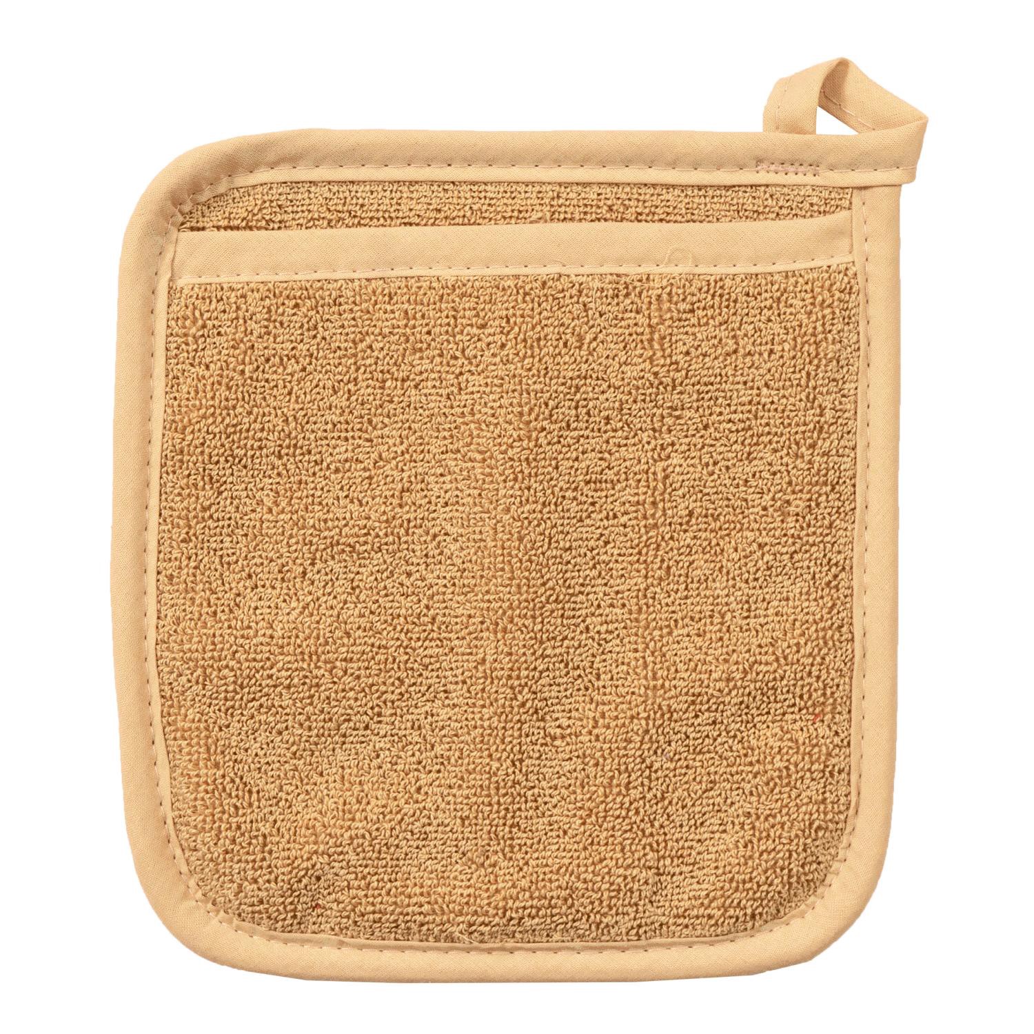 slide 1 of 1, Room & Retreat Terry Pocket Mitt Straw, 7.5 In X 8.5 In, 1 ct