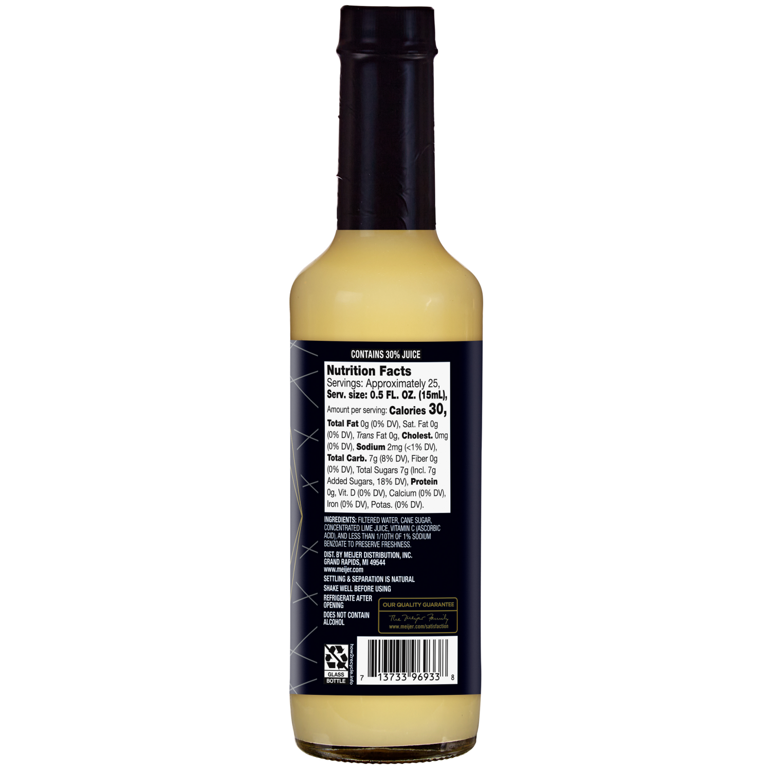 slide 3 of 3, FREDERIKS BY MEIJER Frederiks Sweetened Lime Juice - 12.68 oz, 12.68 oz