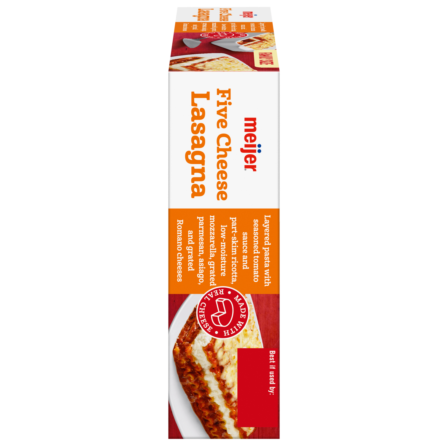 slide 2 of 5, Meijer Frozen Five Cheese Lasagna Family Size, 38 oz