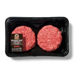 Fresh From Meijer Certified Angus Beef Buttery Prime Rib Flavored Patties, 4ct