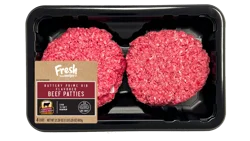 Fresh From Meijer Certified Angus Beef Buttery Prime Rib Flavored Patties, 4ct